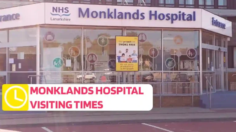 Monklands Hospital Visiting Times Now
